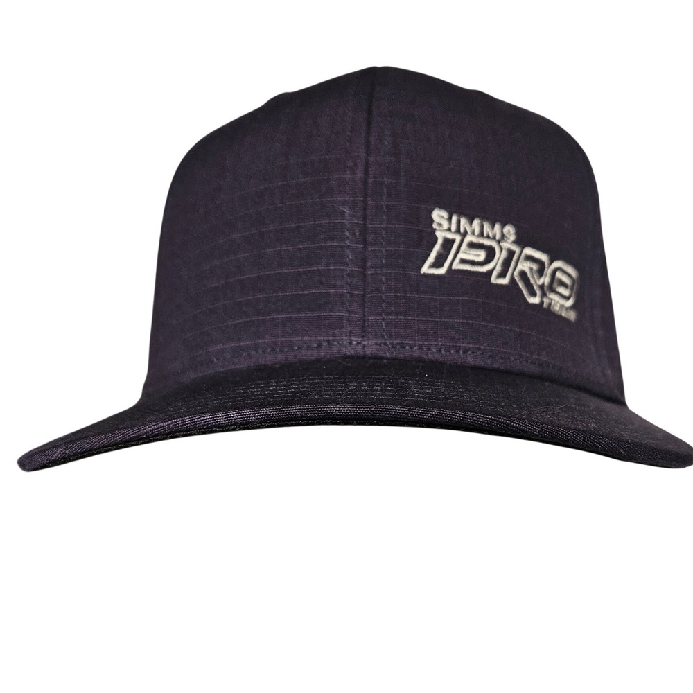 Simms Fishing Hat OSFM Navy Blue Ripstop Pro Team Snapback Cap